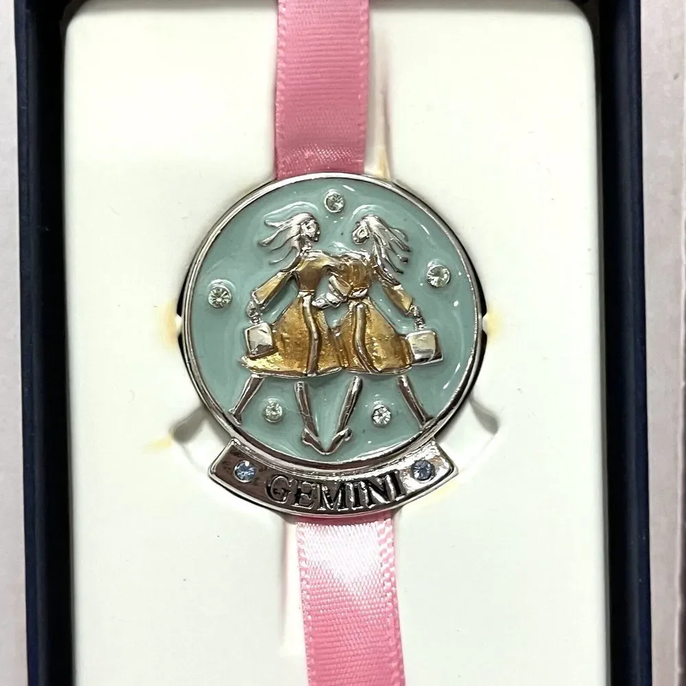 NIB Liz Claiborne Crazy Horse Gemini Magnetic Bookmark